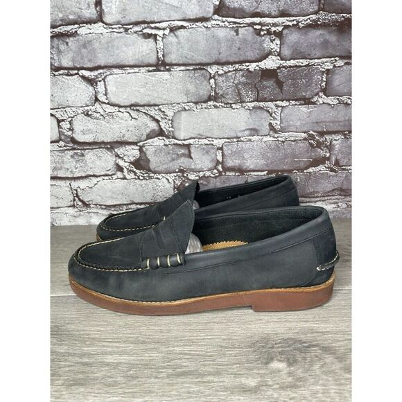 G.H. Bass & Co Weejuns Waldo Navy Leather Penny Loafers Shoes Men Sz 10D US/43EU - Picture 1 of 16